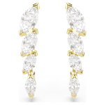 Mesmera set Set (2), Marquise cut, White, 18K gold finish